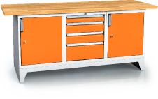 Standardausführung alpede PROFI - Platten - Container - Robustes Gestell mit Füßen 880 x 2000 x 700